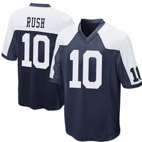 Youth Nike Dallas Cowboys #10 Cooper Rush Blue Thanksgiving Vapor Untouchable Authentic Stitched NFL Jerseys