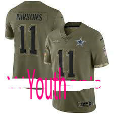 Youth Nike Dallas Cowboys #11 Micah Parsons 2022 Salute To Service Authentic Stitched NFL jersey