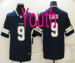 Youth Nike Dallas Cowboys #9 Tony Romo Blue Vapor Untouchable Authentic Stitched NFL Jerseys