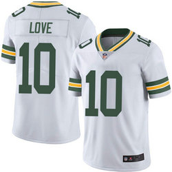 Youth Nike Green Bay Packers #10 Jordan Love White Vapor Untouchable Authentic Stitched NFL Jersey