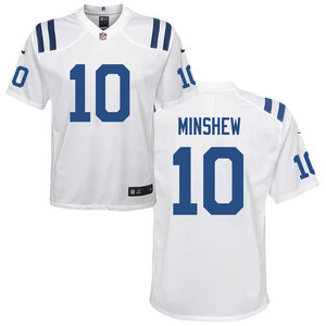 Youth Nike Indianapolis Colts #10 Gardner Minshew White Vapor Untouchable Authentic Stitched NFL Jersey