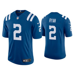 Youth Nike Indianapolis Colts #2 Matt Ryan Royal Blue Vapor Untouchable Authentic stitched NFL jersey