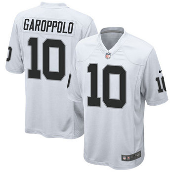 Youth Nike Las Vegas Raiders #10 Jimmy Garoppolo White Vapor Untouchable Authentic Stitched NFL Jersey