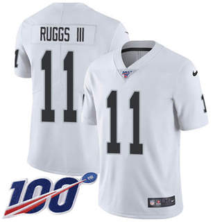 Youth Nike Las Vegas Raiders #11 Henry Ruggs III 100th Season White Vapor Untouchable Authentic Stitched NFL Jersey