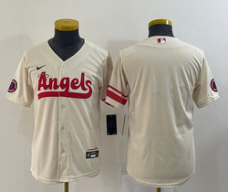 Youth Nike Los Angeles Angels of Anaheim Blank 2022 City in front Authentic stitched MLB jersey
