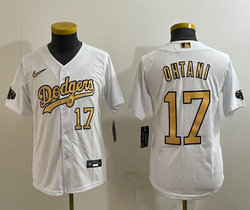 Youth Nike Los Angeles Dodgers #17 Shohei Ohtani 2022 All-Star White Game Stitched Baseball Jersey