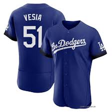 Youth Nike Los Angeles Dodgers #51 Alex Vesia Blue City MLB jersey