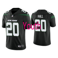 Youth Nike New York Jets #20 Breece Hall Black Vapor Untouchable Authentic Stitched NFL Jersey