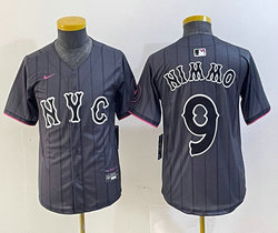 Youth Nike New York Mets #9 Brandon Nimmo 2024 City Authentic Stitched MLB Jersey