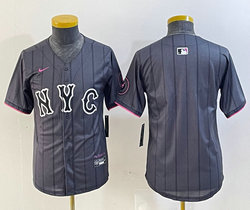 Youth Nike New York Mets Blank 2024 City Game Authentic Stitched MLB Jersey