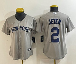 Youth Nike New York Yankees #2 Derek Jeter 2021 Field of Dreams Authentic Stitched MLB Jersey