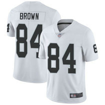 Youth Nike Oakland Raiders #84 Antonio Brown White Vapor Untouchable Limited Authentic Stitched NFL Jersey