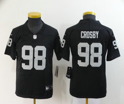 Youth Nike Las Vegas Raiders #98 Maxx Crosby Black Vapor Untouchable Authentic Stitched NFL Jersey