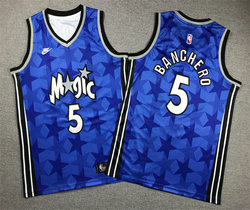 Youth Nike Orlando Magic #5 Mohamed Bamba Blue classic Authentic Stitched NBA Jersey