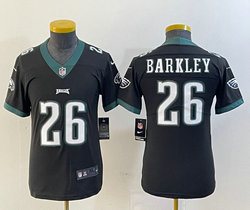 Youth Nike Philadelphia Eagles #26 Saquon Barkley Black Vapor Untouchable Stitched NFL Jersey