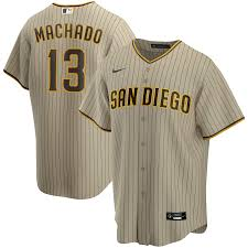 Youth Nike San Diego Padres #13 Manny Machado Brown stripe Authentic Stitched MLB Jersey