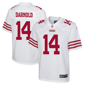Youth Nike San Francisco 49ers #14 Sam Darnold White Vapor Untouchable Authentic Stitched NFL Jerseys