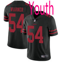 Youth Nike San Francisco 49ers #54 Fred Warner Black Vapor Untouchable Authentic Stitched NFL Jersey