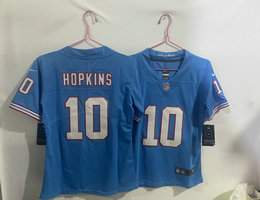 Youth Nike Tennessee Titans #10 DeAndre Hopkins Light Blue Throwback Vapor Untouchable NFL Jersey