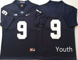 Youth Penn State Nittany Lions #9 Trace McSorley Blue Vapor Untouchable Limited Authentic Stitched NCAA Jersey