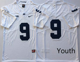 Youth Penn State Nittany Lions #9 Trace McSorley White Vapor Untouchable Limited Authentic Stitched NCAA Jersey